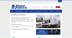 Desktop Screenshot of aj-expresservice.nu